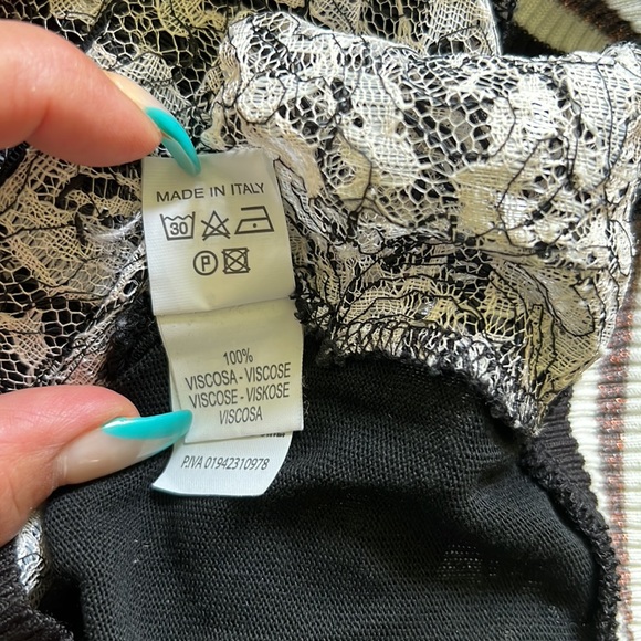 Souvenir made in Italy 🇮🇹 lace button down top - Picture 5 of 6